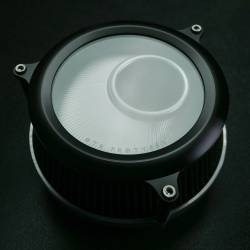 OTB Prototypes - OTB - Voodoo Air Cleaner Kit (Silver w/ Black Window Bezel) for Indian Touring Models with 116" Engines