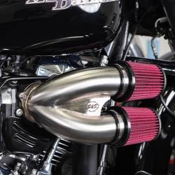 S&S Cycle - S&S Cycle Tuned Induction Air Cleaner Kit - Stainless Steel - Milwaukee Eight Engines