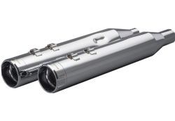 Khrome Werks - Khrome Werks 4.5 Inch HP-Plus Slip-On Mufflers - Chrome with Chrome Klassic Tip - Twin Cam Touring