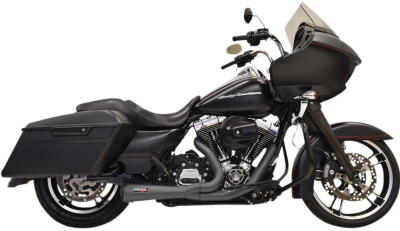 Bassani Xhaust - Bassani Xhaust Road Rage 2 into 1 Short Exhaust - Black - Twin Cam Touring