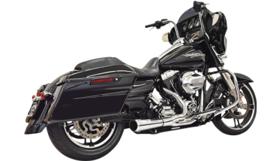 Bassani Xhaust - Bassani Xhaust Road Rage 2 into 1 Short Exhaust - Chrome - Twin Cam Touring