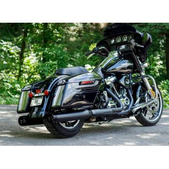 S&S Cycle - S&S Cycle - Mk45 Mufflers Black with Black Thruster End Cap M8