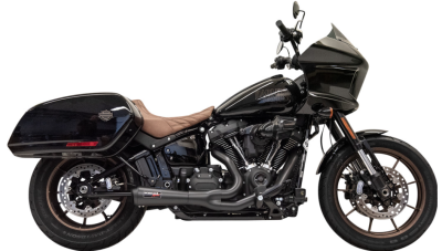 Bassani Xhaust - Bassani Xhaust Ripper 2 into 1 Short Exhaust - Black - Softail Low Rider ST Sport Glide