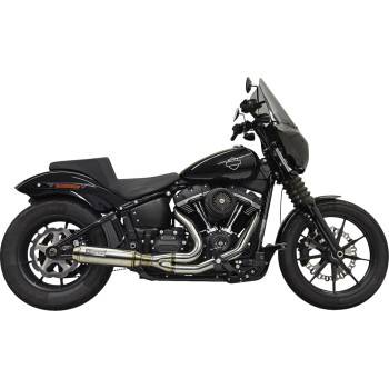 Bassani Xhaust - Bassani Xhaust 2 Into 1 Exhaust System with SuperBike Muffler - Stainless - Low Rider S Street Bob Fat Bob