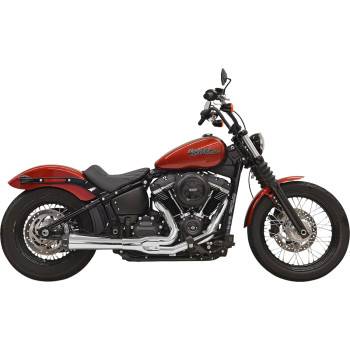 Bassani Xhaust - Bassani Xhaust Road Rage III 2 into 1 Exhaust - Chrome - Low Rider S Fat Bob Street Bob Slim