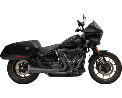 Bassani Xhaust - Bassani Xhaust Road Rage III 2 into 1 Exhaust - Black - M8 Low Rider ST Sport Glide