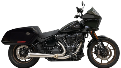 Bassani Xhaust - Bassani Xhaust Road Rage III 2 into 1 Exhaust - Stainless - Low Rider ST Sport Glide