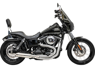 Bassani Xhaust - Bassani Xhaust 2 into 1 Mid-Length Super Bike Exhaust - Stainless - Dyna