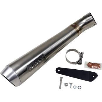 Bassani Xhaust 4 Inch Short Megaphone Muffler - Low Mount - Indian FTR 1200