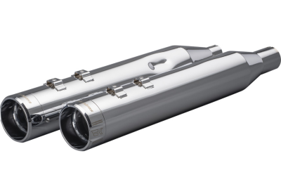 Khrome Werks - Khrome Werks 4.5 Inch HP-Plus Slip-On Mufflers - Chrome with Chrome Klassic Tip - M8 Touring