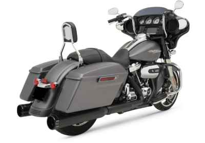 Khrome Werks - Khrome Werks 4.5 Inch HP-Plus Slip-On Mufflers - Black with Klassic - M8 Touring