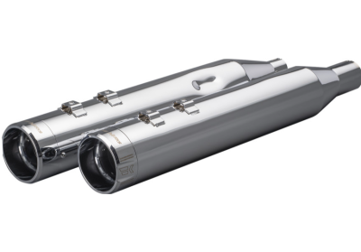 Khrome Werks - Khrome Werks 4.5 Inch HP-Plus Slip-On Mufflers - Chrome with Chrome Klassic Tip - Twin Cam Touring