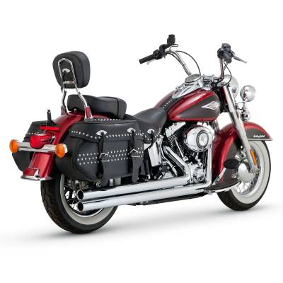 Vance & Hines - Vance & Hines Big Shots Long 2 Into 2 Exhaust - Chrome - Softail Fat Boy Slim Deluxe Heritage