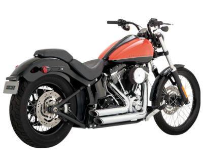 Vance & Hines - Vance & Hines Shortshots Staggered PCX Exhaust - Chrome - 2012-2017 Softail