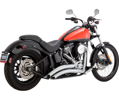 Vance & Hines - Vance & Hines Big Radius 2 Into 2 Exhaust - Chrome - 1986-2009 Softail