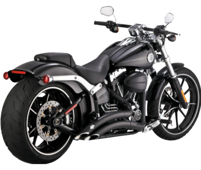 Vance & Hines - Vance & Hines Big Radius PCX Exhaust - Matte Black - 2013-2017 Breakout