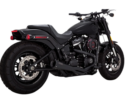 Vance & Hines - Vance & Hines Upsweep PCX 2 into 1 Exhaust - Black - M8 Softail Street Bob Low Rider