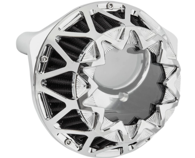 Arlen Ness - Arlen Ness Crossfire Air Cleaner - Chrome - Twin Cam FBW