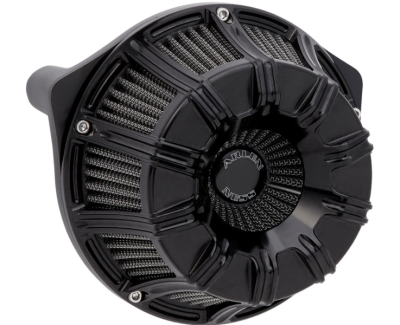 Arlen Ness - Arlen Ness Inverted Air Cleaner - 10-Gauge Black - Milwaukee-8