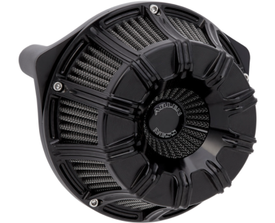 Arlen Ness - Arlen Ness Inverted Air Cleaner - 10-Gauge Black - Twin Cam