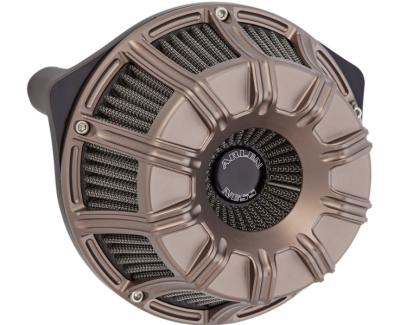 Arlen Ness - Arlen Ness Inverted Air Cleaner - 10-Gauge Titanium - Twin Cam