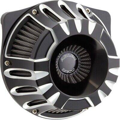 Arlen Ness - Arlen Ness Inverted Air Cleaner - Deep Cut Black - XL Sportster