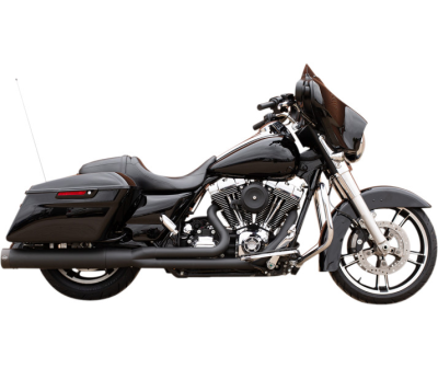 S&S Cycle - S&S Cycle Sidewinder 2 Into 1 without Catalytic Converter Exhaust - Black - Twin Cam