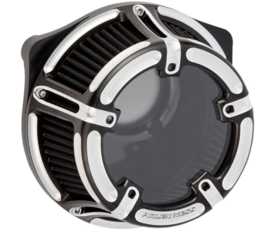 Arlen Ness - Arlen Ness Method Clear Air Cleaner - Black with Machined Accents - XL Sportster