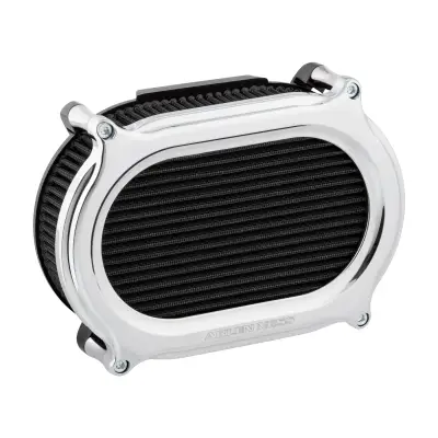 Fuel Moto - Arlen Ness Stage II Performance Air Filter - Chrome - Milwaukee-8