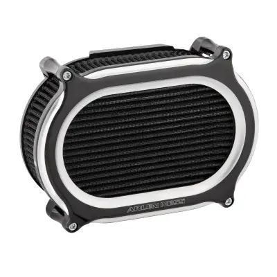 Fuel Moto - Arlen Ness Stage II Performance Air Filter - Black Contrast Cut - Milwaukee-8