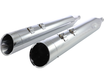 Khrome Werks - Khrome Werks 4.5 Inch HP-Plus Slip-On Mufflers - Chrome with Edge - Twin Cam