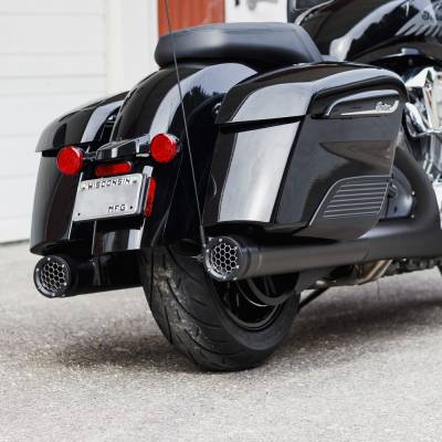 Firebrand - Firebrand Grand Prix Slip-On Muffler - Black - Indian Chieftain Challenger