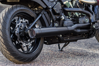 Firebrand - Firebrand Grand Prix 2 Into 1 Race Only Exhaust - Black - M8 Softail