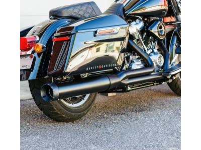 Firebrand - SPECIAL PURCHASE Firebrand Monarch 2 Into 1 Race Only Exhaust - Black - M8 Touring