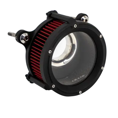 Trask Performance - Trask Assault Charge High-Flow Air Cleaner - Black - Twin Cam Cable Operated Models