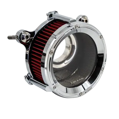 Trask Performance - Trask Assault Charge High-Flow Air Cleaner - Raw - Twin Cam Throttle by Wire Models