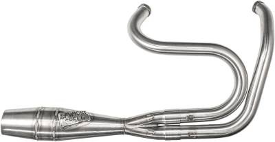 Sawicki Speed Shop - SPECIAL PRICE Sawicki Shorty Cannon 2 Into 1 Exhaust - Brushed Stainless Steel - Dyna