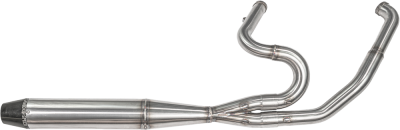 Sawicki Speed Shop - SPECIAL PRICE Sawicki 2 Into 1 Full Length Exhaust - Brushed Stainless Steel - Twin Cam