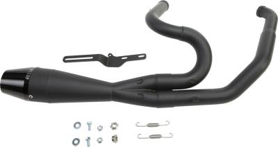 Sawicki Speed Shop - SPECIAL PRICE Sawicki Shorty 2 Into 1 Exhaust - Black - M8 FLT Touring