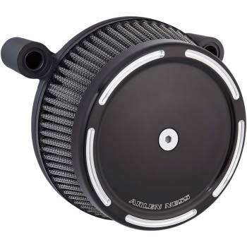 Arlen Ness - Arlen Ness Big Sucker Stage 1 Air Cleaner - Slot Track - Gloss Black - Twin Cam Touring Softail