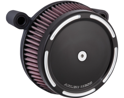 Arlen Ness - Arlen Ness Big Sucker Stage 1 Air Cleaner - Slot Track - Gloss Black - Twin Cam (Exc. FBW)