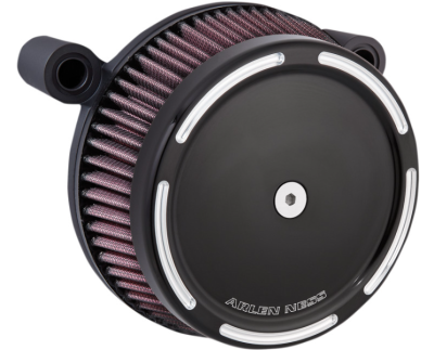 Arlen Ness - Arlen Ness Big Sucker Stage 1 Air Cleaner - Slot Track - Gloss Black - FI FLT (Fuel Injected)