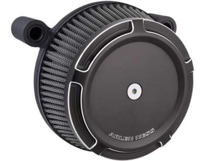 Arlen Ness - Arlen Ness Big Sucker Stage 1 Air Cleaner - Beveled - Gloss Black - FI FLT (Fuel Injected)