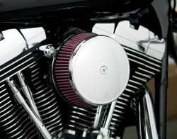 Arlen Ness - Arlen Ness Big Sucker Stage 1 Air Cleaner - Smooth - Chrome - Twin Cam Touring Softail - Image 2