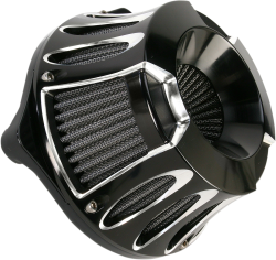 Arlen Ness - Arlen Ness Inverted Air Cleaner - Deep Cut Black - Twin Cam - Image 2