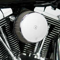 Arlen Ness - Arlen Ness Big Sucker Stage 1 Air Cleaner - Smooth - Chrome - Twin Cam Touring Softail - Image 2