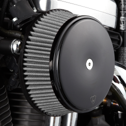 Arlen Ness - Arlen Ness Big Sucker Stage 1 Air Cleaner - Smooth - Wrinkle Black - XL Sportster - Image 1