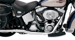 Bassani Xhaust - Bassani Xhaust Power Curve True Duals Crossover Header Pipes - Chrome - '86-'06 Twin Cam Softail - Image 2