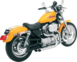 Bassani Xhaust - Bassani Xhaust Pro Street Straight-Cut Exhaust - Chrome - Sportster Forward Controls - Image 1