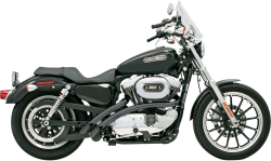 Bassani Xhaust - Bassani Xhaust Radial Sweeper Exhaust - Black - 2007-2013 Sportster - Image 1